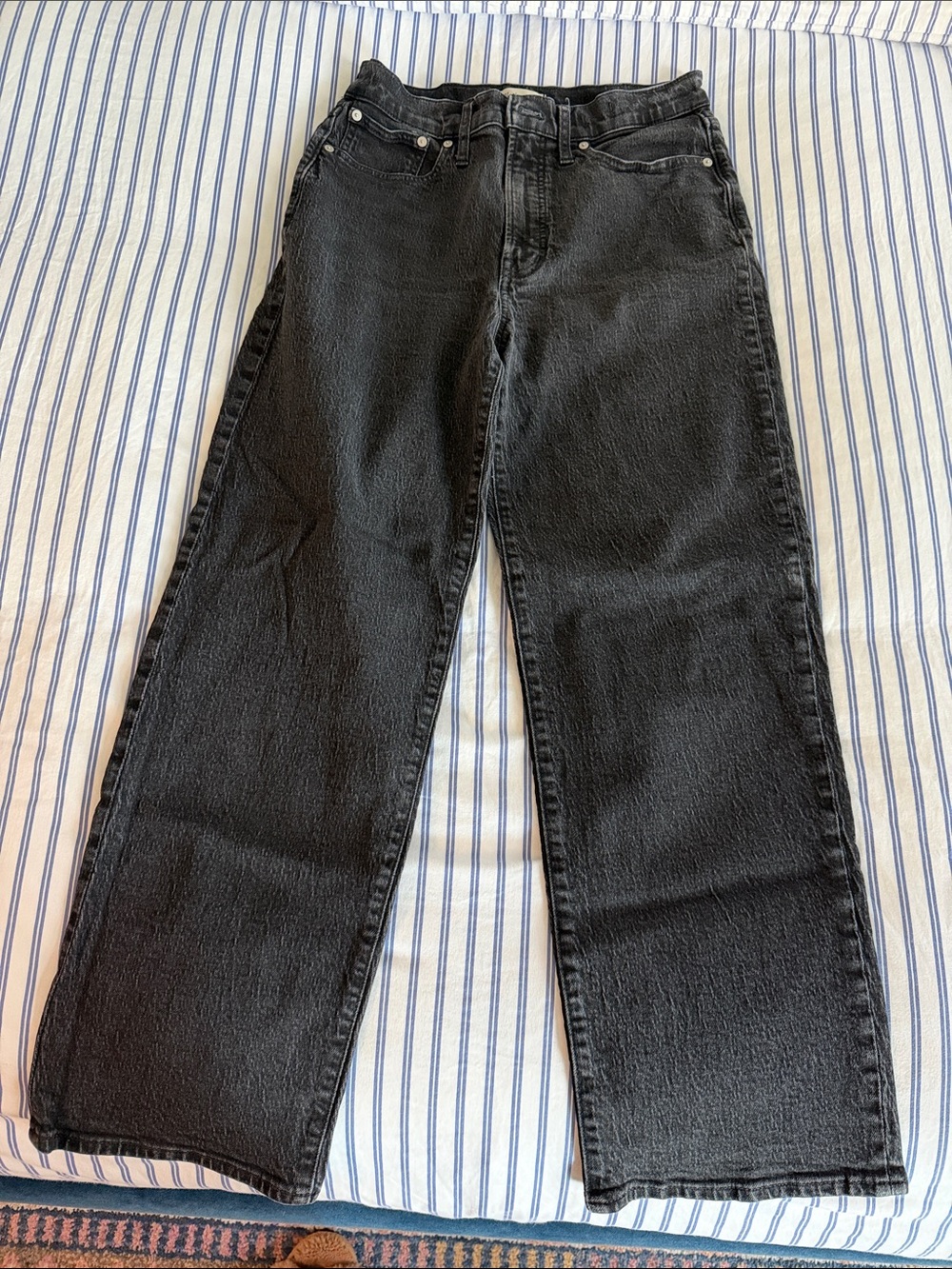 Madewell Black Perfect Vintage Wide-Leg Jeans
